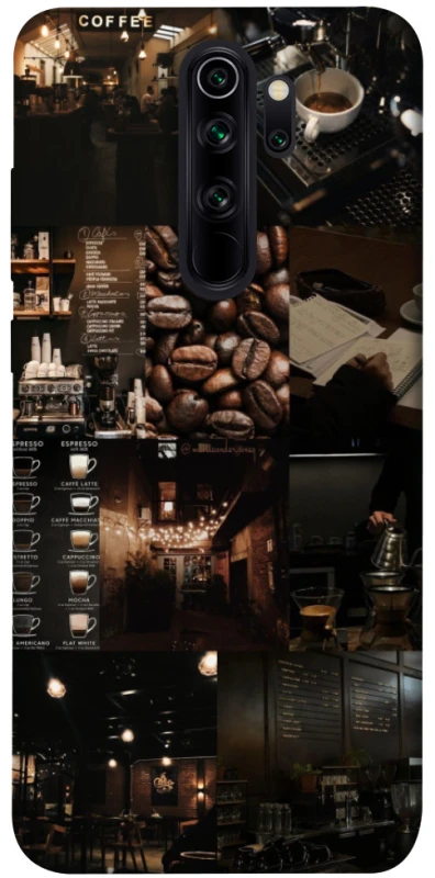 Чохол на Xiaomi Redmi Note 8 Pro Coffee collage ver.1 фото 1 з 1