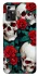 Чехол на ZTE Blade A72 skull and rose фото 1 из 1