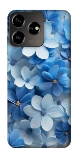 Чехол на ZTE Blade V50 Design 4G Синие цветы фото 1 из 1