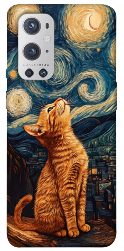Чехол на OnePlus 9 Pro van gogh cat фото 1 из 1