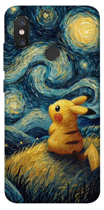Чохол на Xiaomi Mi 8 Pikachu and Van Gogh фото 1 з 1