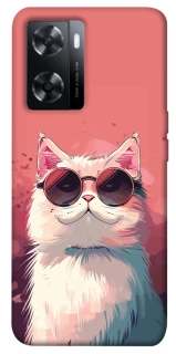 Чохол на Oppo A57s Сat with glasses фото 1 з 1