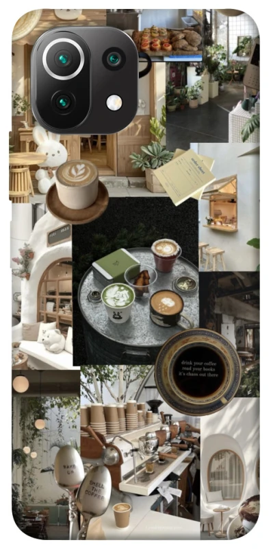 Чохол на Xiaomi Mi 11 Lite Coffee collage ver.4 фото 1 з 1