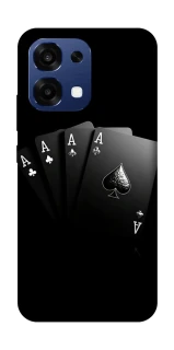 Чохол на Oppo A6 Pro 4G/5G Black Cards фото 1 з 2