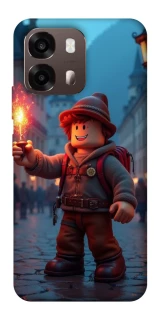 Чохол на Oppo A6 Roblox Fire Logo Blue Flames фото 1 з 2