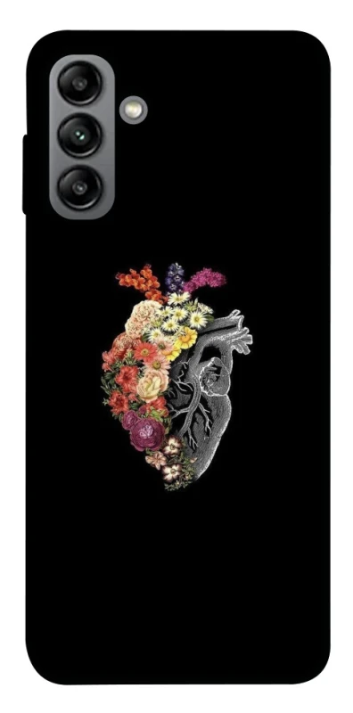 Чохол на Samsung Galaxy A04s Heart with flowers фото 1 з 1
