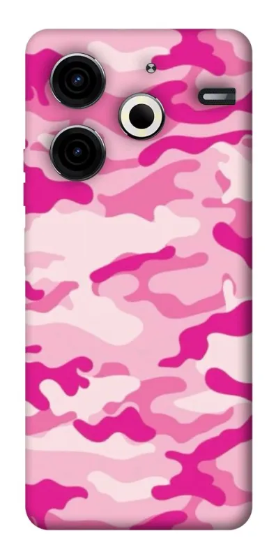 Чехол на TECNO Pova 6 Neo (LI6) camouflage pink фото 1 из 1