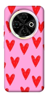 Чохол на TECNO Spark 30C Red hearts 2 фото 1 з 1