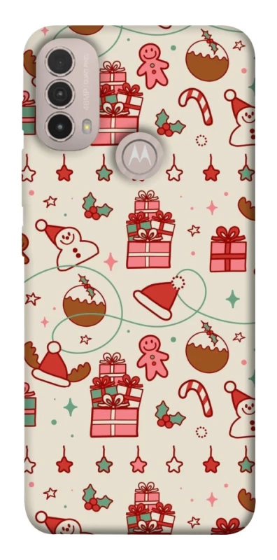 Чохол на Motorola Moto E40 Новорічний v14 фото 1 з 1