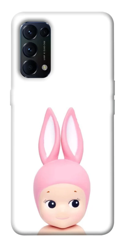 Чохол на Oppo Reno 5 4G Minimal Bunny Peek фото 1 з 1