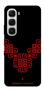 Чохол на Infinix Hot 60i Чорно-червона вишиванка фото 1 з 1