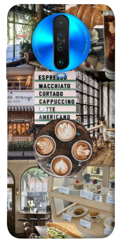 Чехол на Xiaomi Poco X2 Coffee collage ver.5 фото 1 из 1