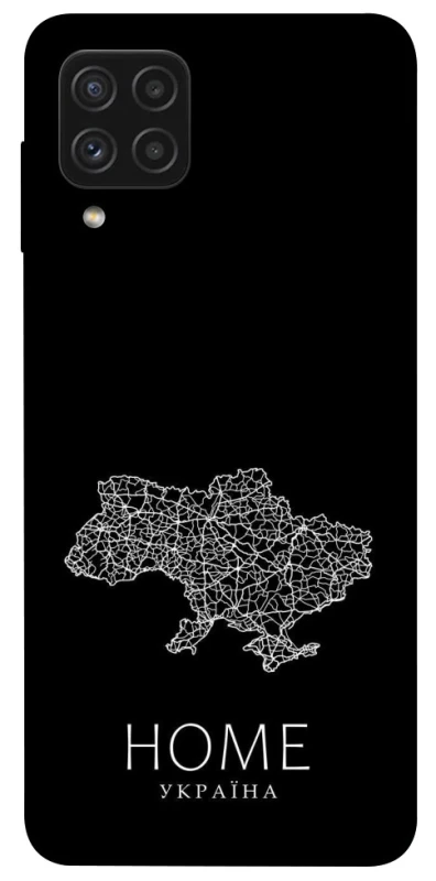 Чохол на Samsung Galaxy A22 4G Ukraine black map фото 1 з 1