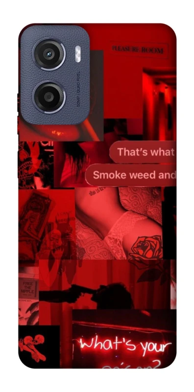 Чохол на Motorola Moto E15 Love collage ver.1 фото 1 з 1