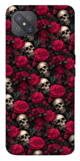 Чехол на Oppo A92s Черепа и розы фото 1 из 1
