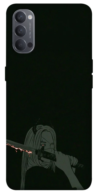 Чехол на Oppo Reno 4 Человек-Бензопила фото 1 из 1