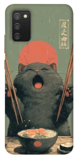 Чехол на Samsung Galaxy A02s Hungry Cat фото 1 из 1