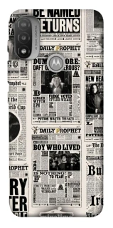 Чохол на Motorola Moto E20 Harry Potter newspaper фото 1 з 1