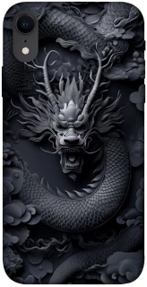 Чехол на Apple iPhone XR (6.1") black dragon фото 1 из 1