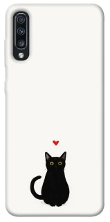 Чохол на Samsung Galaxy A70 (A705F) cat in love фото 1 Чохол на Samsung Galaxy A70 (A705F) cat in love фото 1 з 1