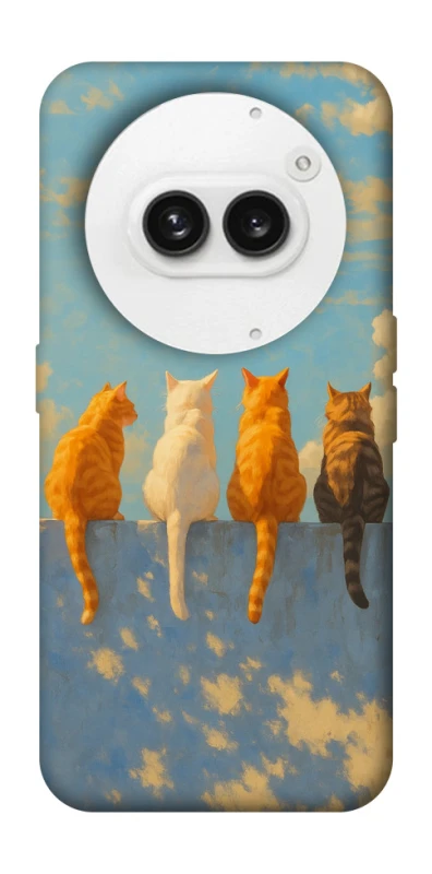 Чехол на Nothing Phone (2a) cats on wall фото 1 из 1
