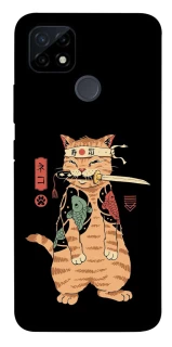Чехол на Realme C25Y Кот-самурай фото 1 из 1