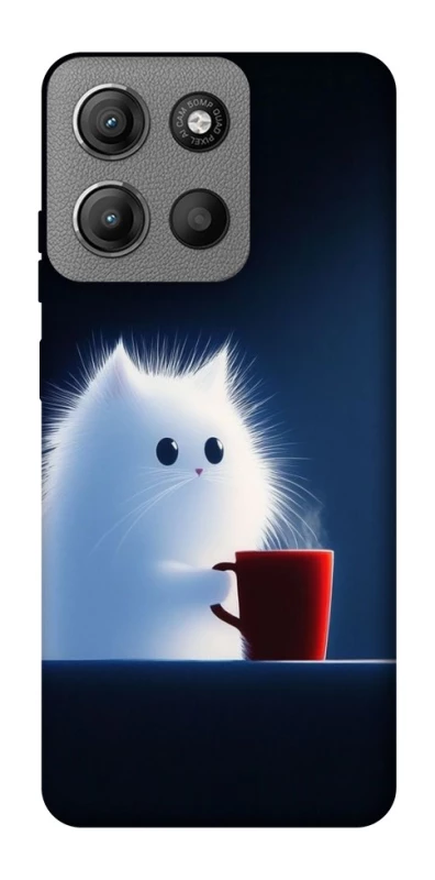 Чохол на Motorola Moto G15 Power Чохол кіт з кавою фото 1 з 1