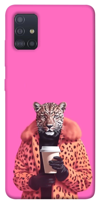 Чехол на Samsung Galaxy M51 Леопард с кофе фото 1 из 1