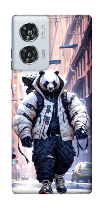Чехол на Motorola Edge 50 Fusion Панда курьер фото 1 из 1