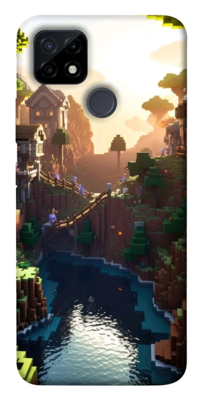 Чехол на Realme C21Y Minecraft sunset фото 1 из 1