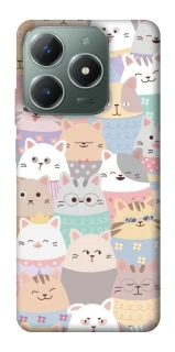 Чохол на Realme C61 Funny Kittens ver.2 фото 1 з 1
