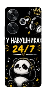 Чехол на Xiaomi Poco F6 У навушниках 24/7 фото 1 из 1