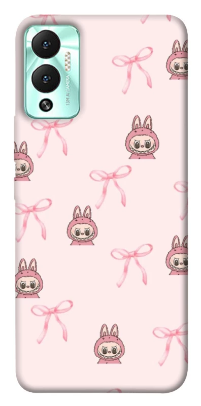 Чохол на Infinix Hot 12 Play Pink bows and Labubus фото 1 з 1