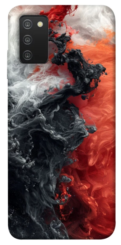 Чохол на Samsung Galaxy A03s Black and Red фото 1 з 1