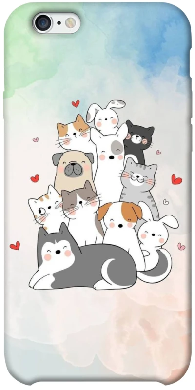 Чохол на Apple iPhone 6/6s plus (5.5") Funny Pets ver.2 фото 1 з 1