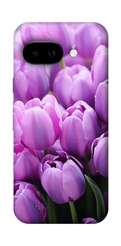 Чехол на Google Pixel 9a Фиолетовые тюльпаны фото 1 из 1