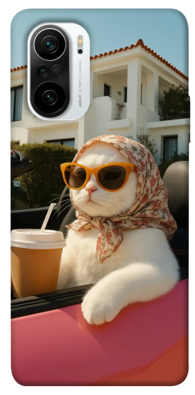 Чехол на Xiaomi Redmi K40 / K40 Pro / K40 Pro+ / Poco F3 Stylish Cat Cruise фото 1 из 1