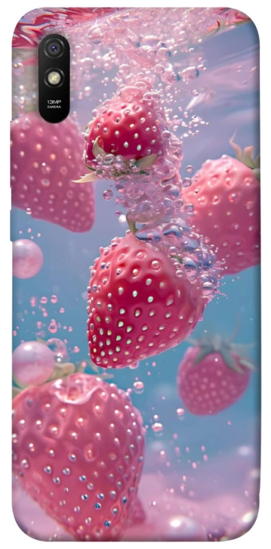 Чохол на Xiaomi Redmi 9A Полуниця в воді фото 1 з 1