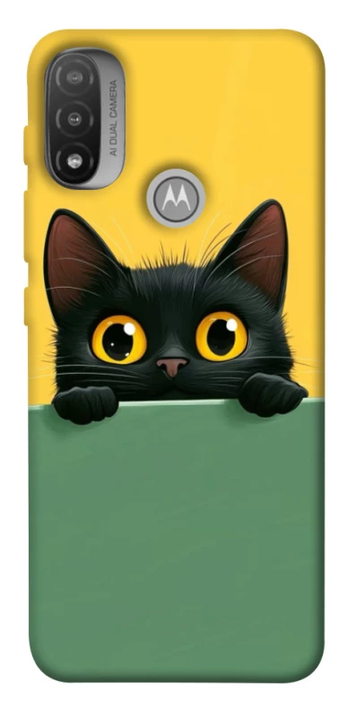 Чехол на Motorola Moto E20 Black cat v2 фото 1 из 1