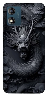 Чехол на Motorola Moto E13 black dragon фото 1 из 1