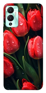 Чохол на Infinix Hot 12 Play Червоні тюльпани фото 1 Чохол на Infinix Hot 12 Play Червоні тюльпани фото 1 з 1