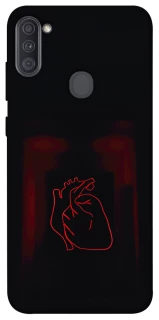 Чехол на Samsung Galaxy A11 Красное сердце фото 1 из 1