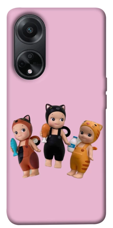 Чохол на Oppo A98 Cat Cafe Trio фото 1 з 1