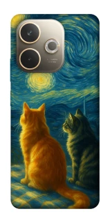 Чехол на Oppo A5 Pro 4G Cats under the stars фото 1 Чехол на Oppo A5 Pro 4G Cats under the stars фото 1 из 1