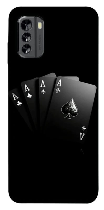 Чохол на Nokia G60 Black Cards фото 1 з 1