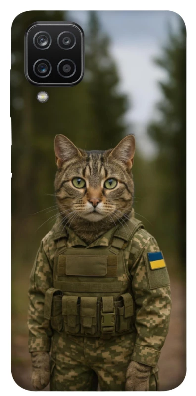 Чехол на Samsung Galaxy A12 Кот защитник фото 1 из 1