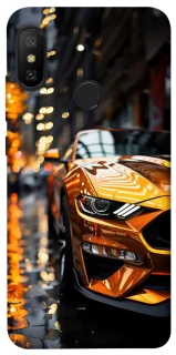 Чехол на Xiaomi Mi A2 Lite / Xiaomi Redmi 6 Pro Golden sports car фото 1 из 1