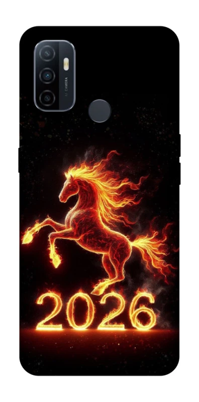 Чохол на Oppo A53 / A32 / A33 Red Fire Horse ver.1 фото 1 з 1