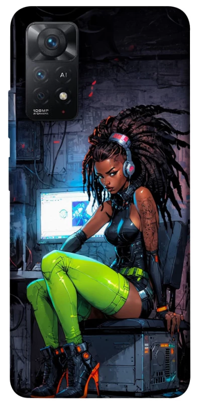 Чехол на Xiaomi Redmi Note 12 Pro 4G Cyber girl фото 1 из 1