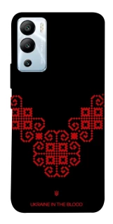 Чехол на Infinix Hot 12i Черно-красная вышиванка фото 1 из 1